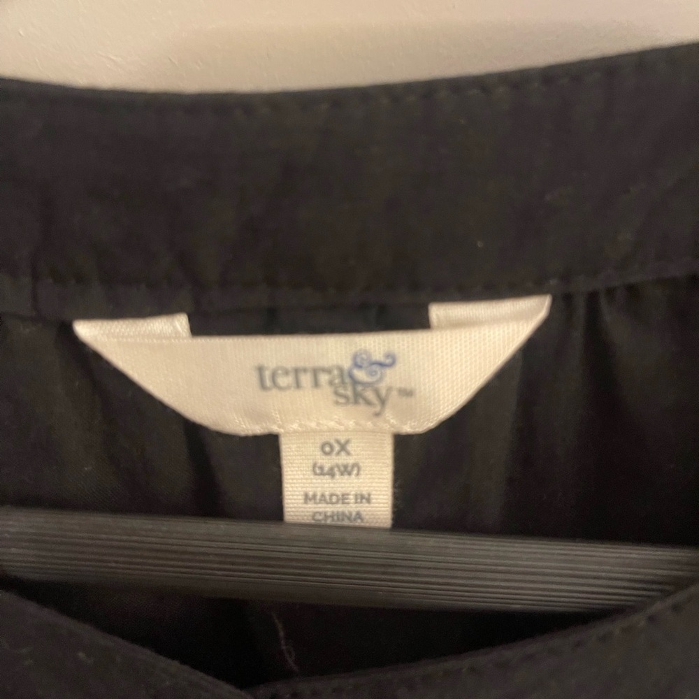 Terra & Sky Black Eyelet Dress - Picture 3 of 4